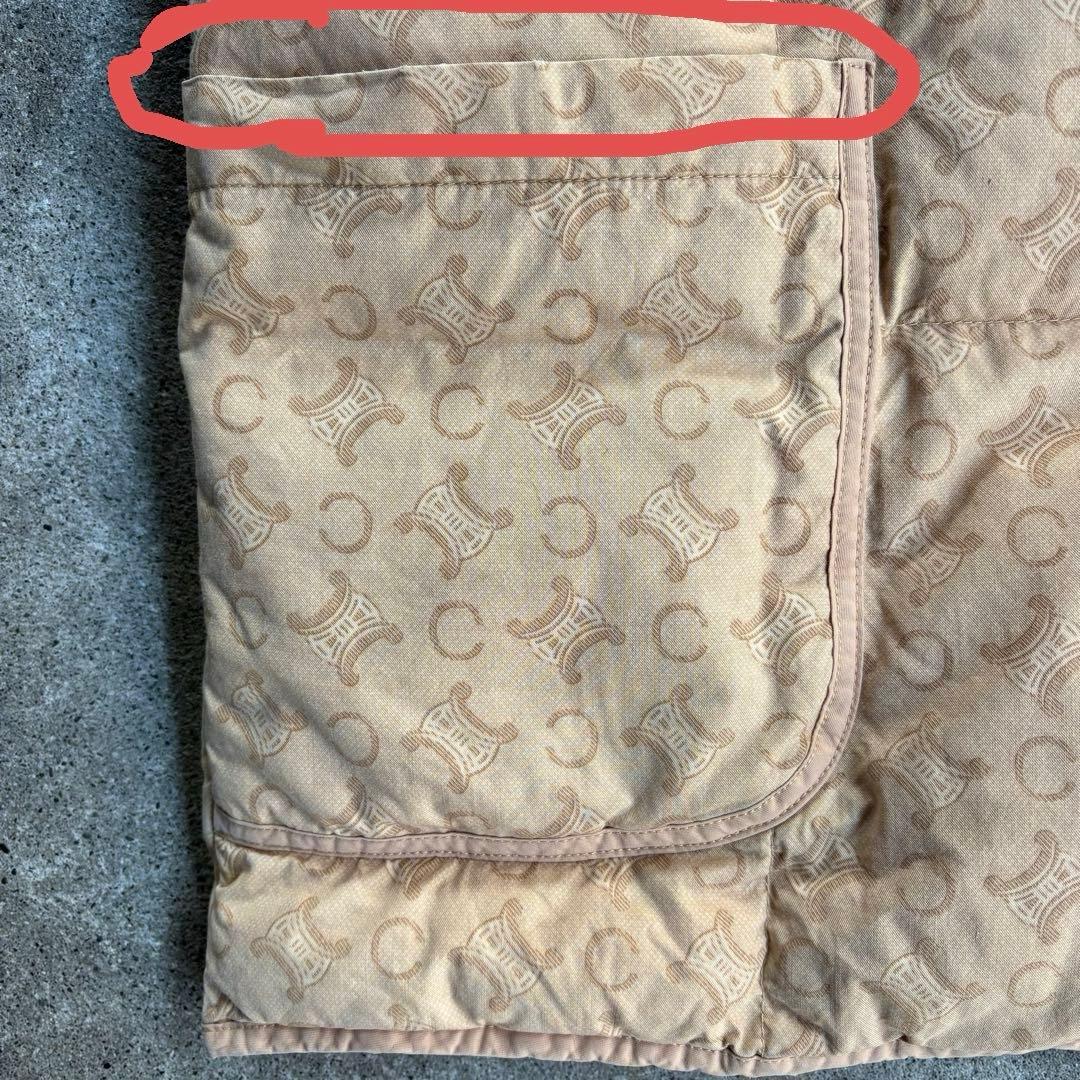 17793✨セリーヌ マカダム柄 キルティングダウンベスト ホワイト