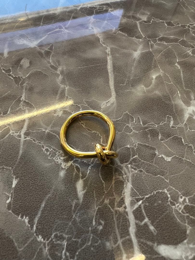 CELINE ノット リング / ゴールドフィニッシュ ブラス セリーヌ CELINE ノットリング イエローゴールド GP #54 リング 指輪