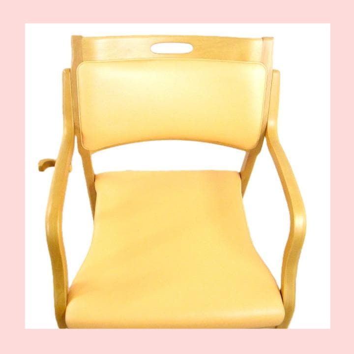 軽量介護用椅子 ステッキホルダー付き 5.5kg　AC-102　貞苅椅子製作所