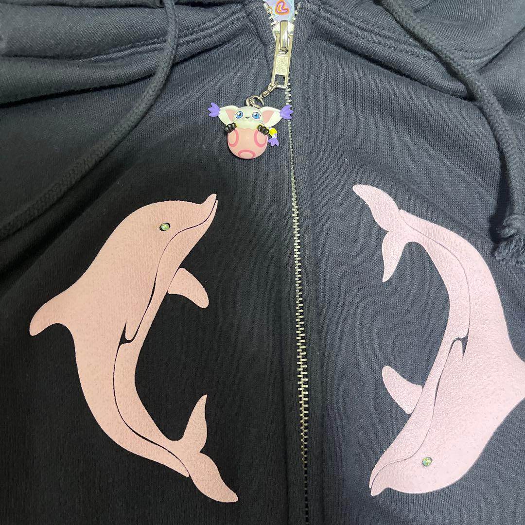 LABYRINS イルカプリント パーカー Sサイズ Shury - メルカリ