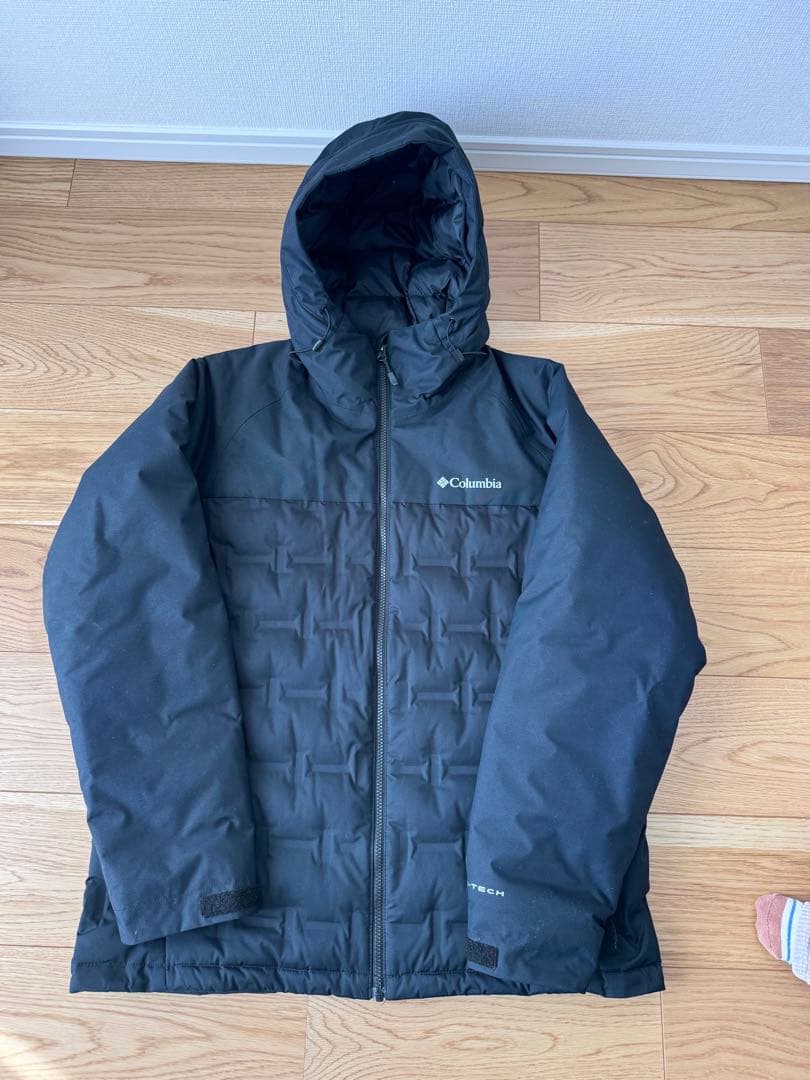Columbia 防水ブラックダウンジャケット Columbia（コロンビア） ダウンジャケット 800フィルパワー 防水透湿