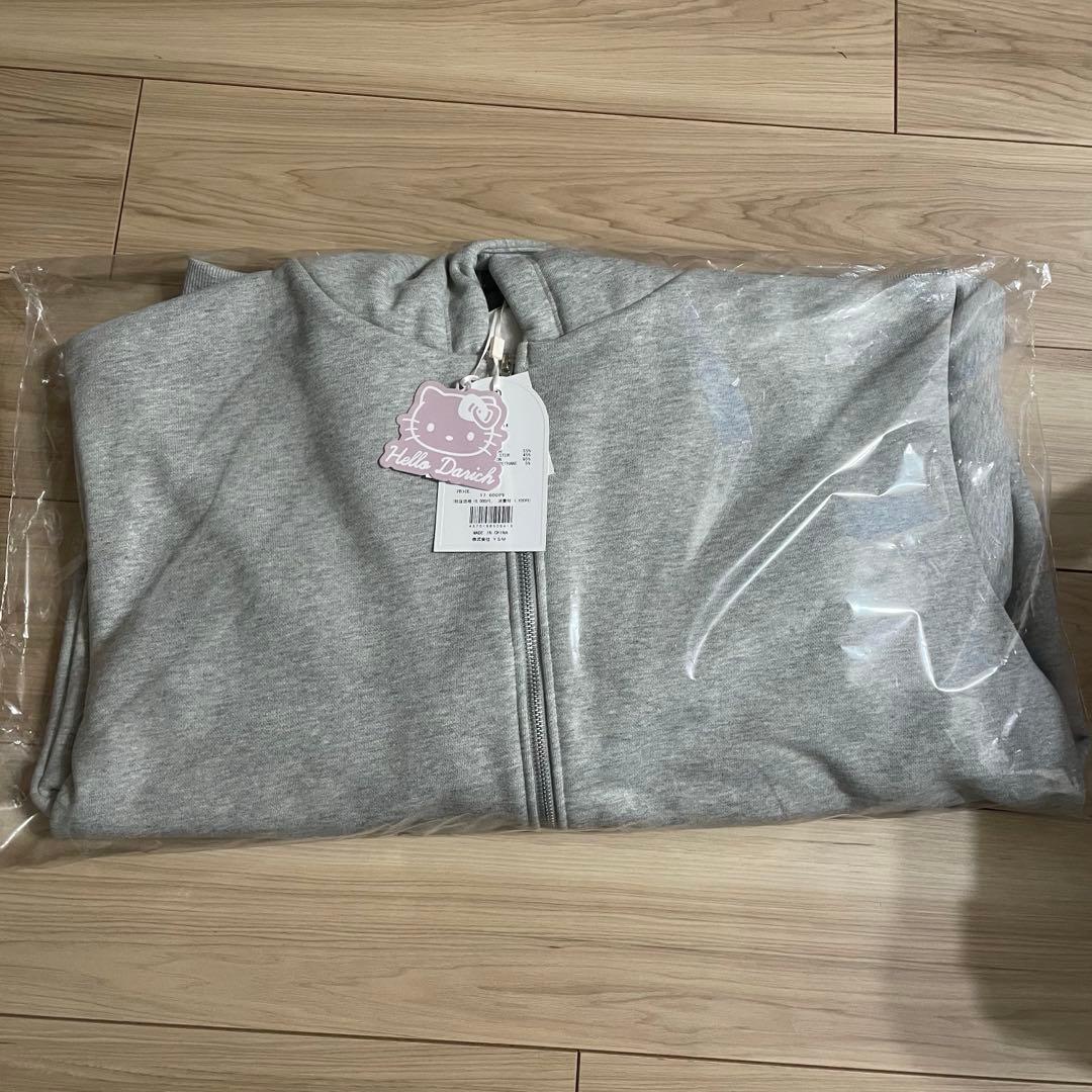 Hello Darichジップアップフーディ グレー ダーリッチ - メルカリ