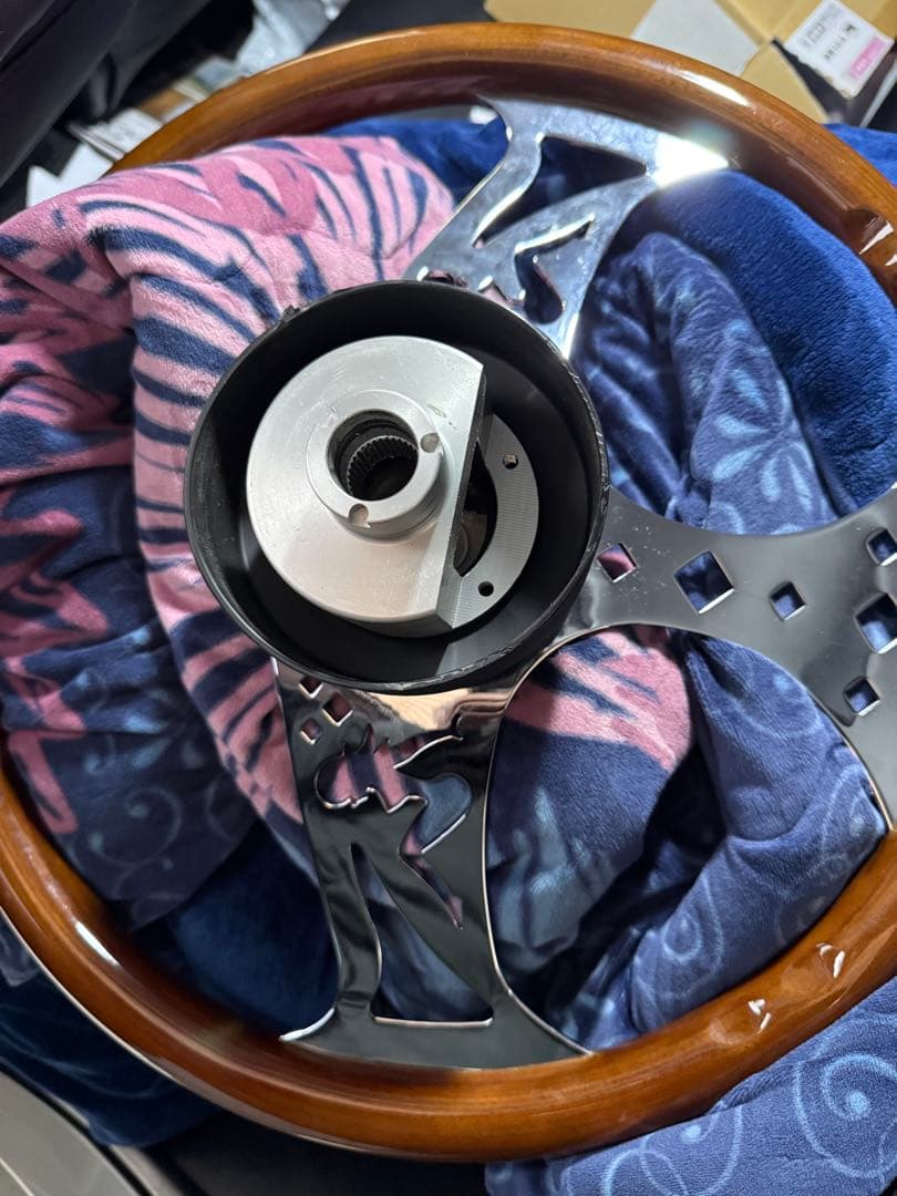 ビックリグ ウッドハンドル スーパーグレート用ボス付！ - メルカリ