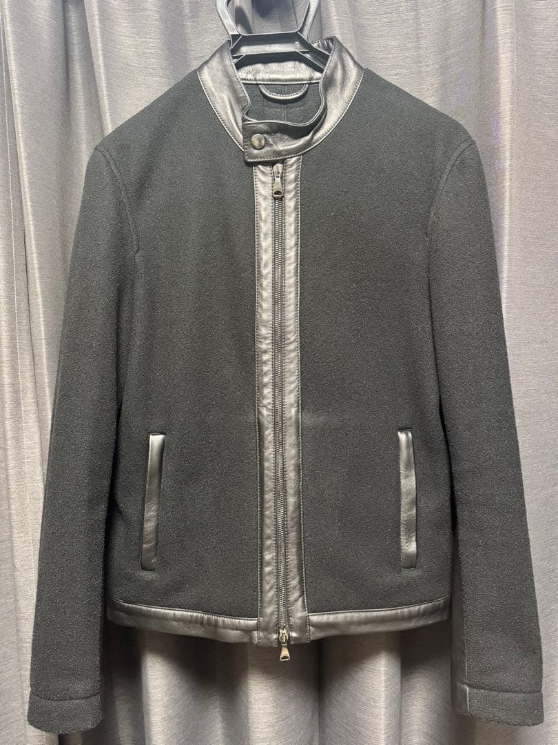 美品 EMMETI JURI X ラムスキン フリース ライダースジャケット EMMETI（エンメティ）JURI ユリ SP LAMB SKIN NAPPA ラムナッパレザー