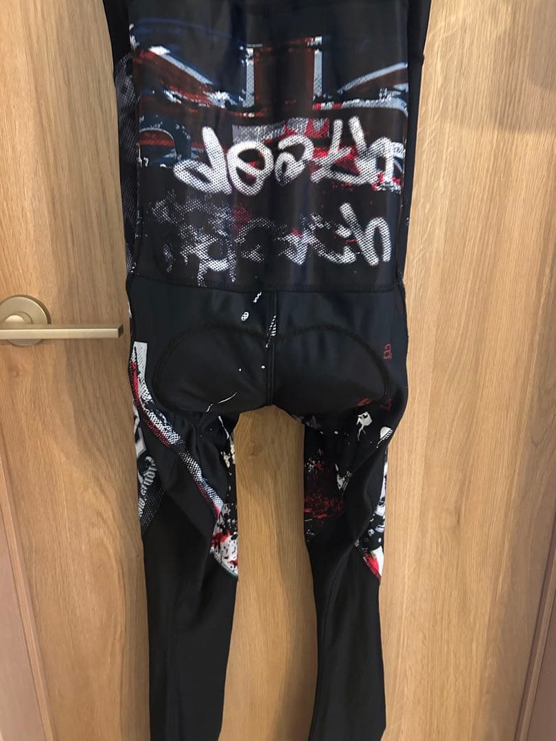 サイクルウェア　Pandani ビブタイツ　Lサイズ　裏起毛 Pandani Cycle Men's 冬用防寒ジャージ PANDANI-Dot Winterジャージ