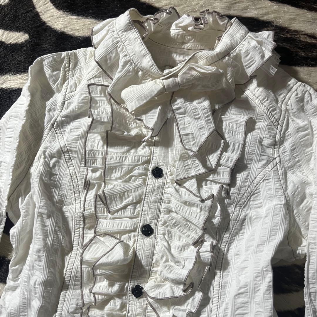 ALGONQUINS frilled shirt ブラウス gothic レース - メルカリ