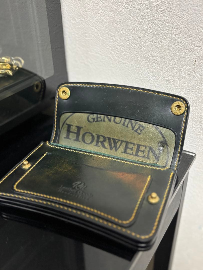 t*9様 ホーウィンシェルコードバン トラッカーウォレット - メルカリ