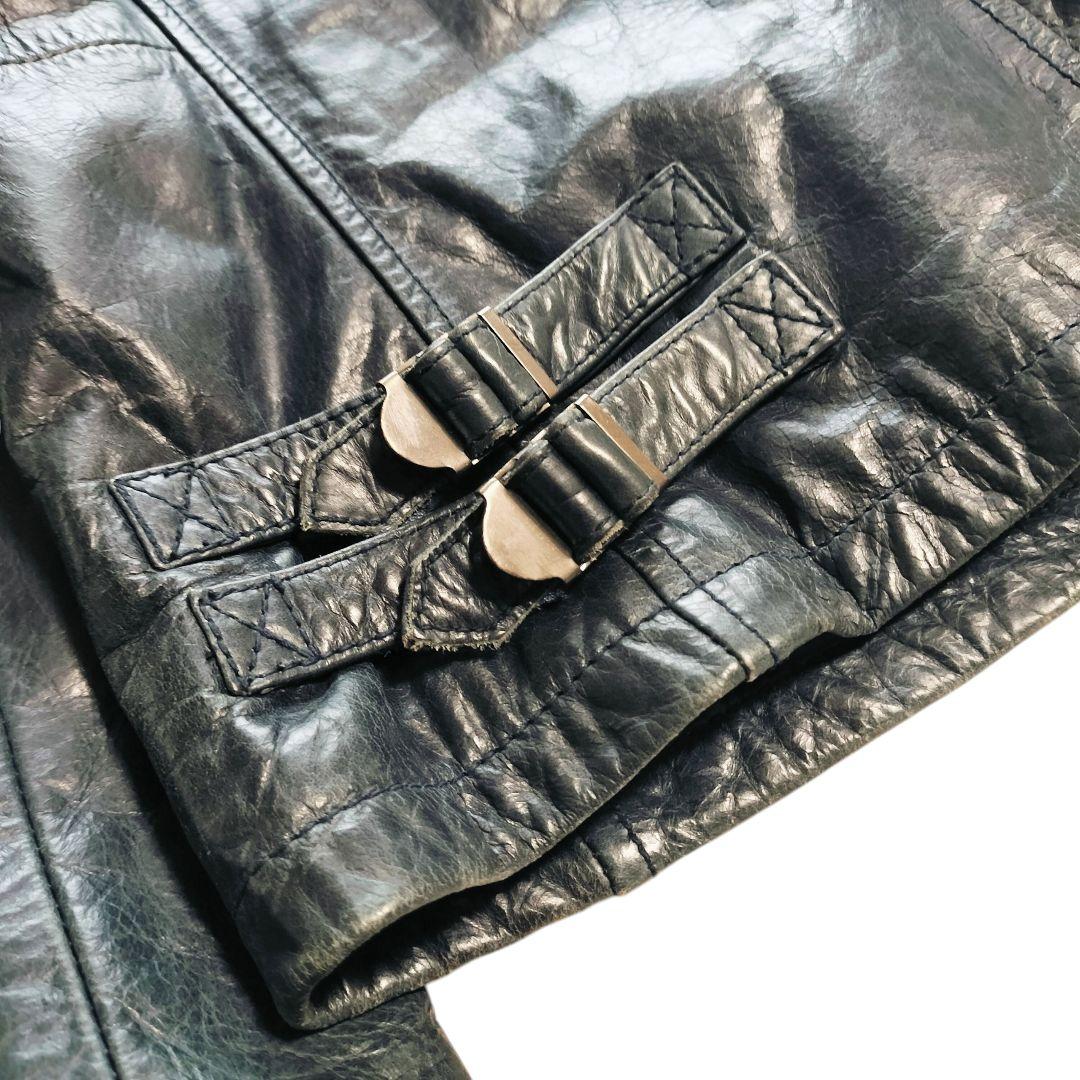 希少カラー✨】AVIREX アヴィレックス レザージャケット グリーン牛革