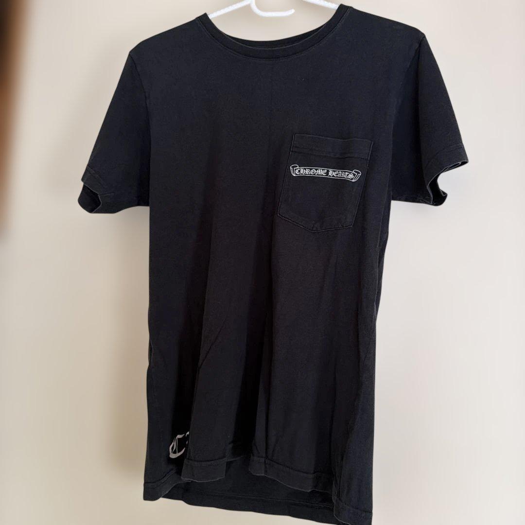 クロムハーツ黒Tシャツ クロムハーツTシャツロゴブルーブラック|クロムハーツ通販専門店