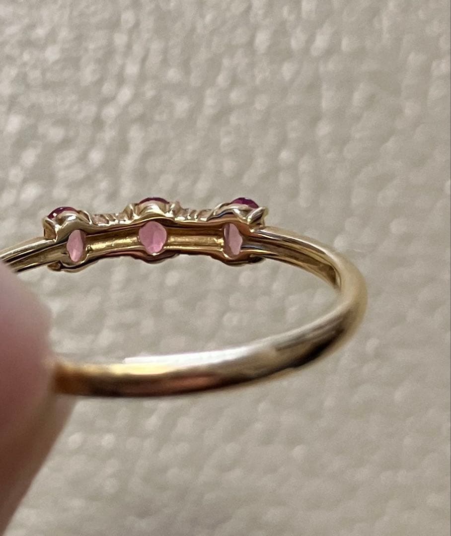 K18 エステール（BLOOM）ピンクトルマリンリング（11号） - メルカリ