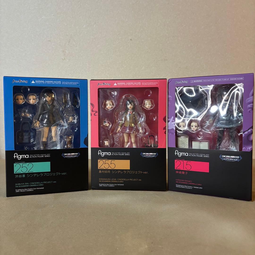 未開封 figma シンデレラプロジェクト フィギュア3セット figma 渋谷凛 シンデレラプロジェクトver. (フィギュア) - ホビー