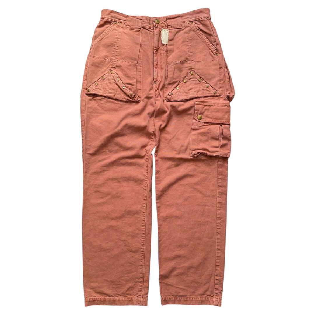 古着 KAPITAL スタッズ ワイドカーゴパンツ ピンクベージュ 古着 KAPITAL スタッズ ワイドカーゴパンツ ピンクベージュ - メルカリ