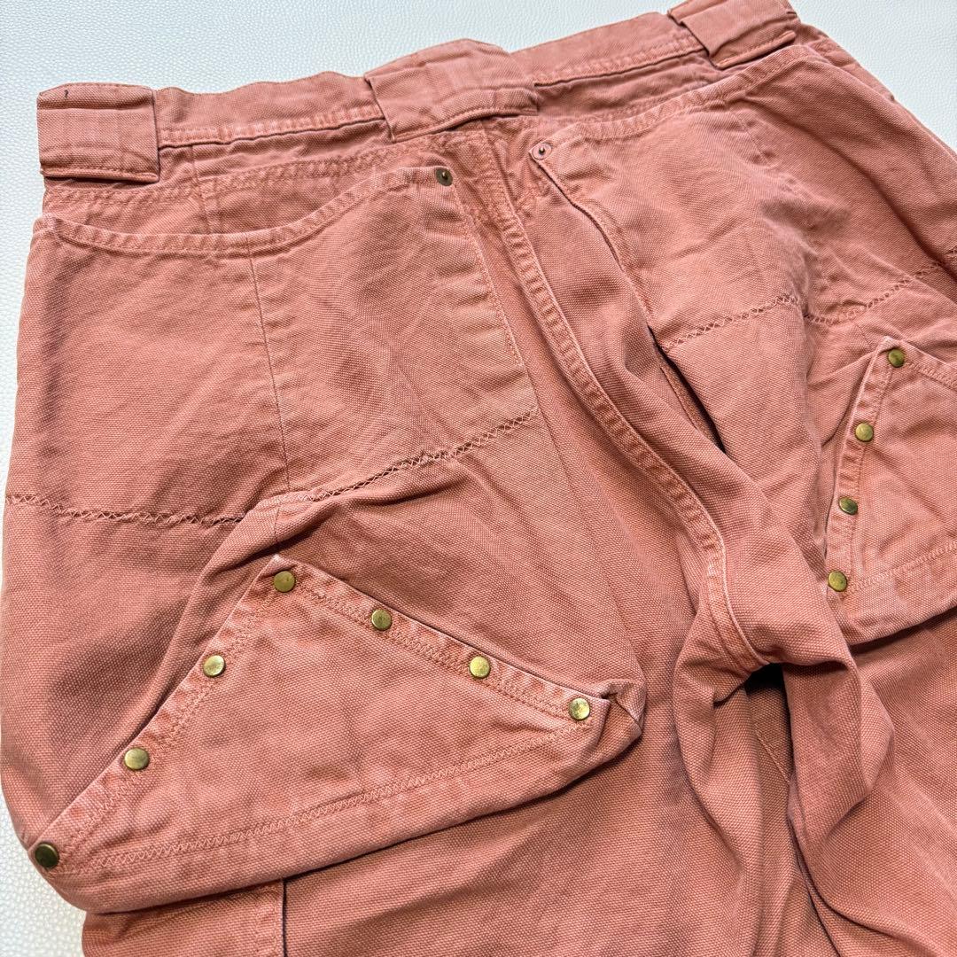 古着 KAPITAL スタッズ ワイドカーゴパンツ ピンクベージュ - メルカリ