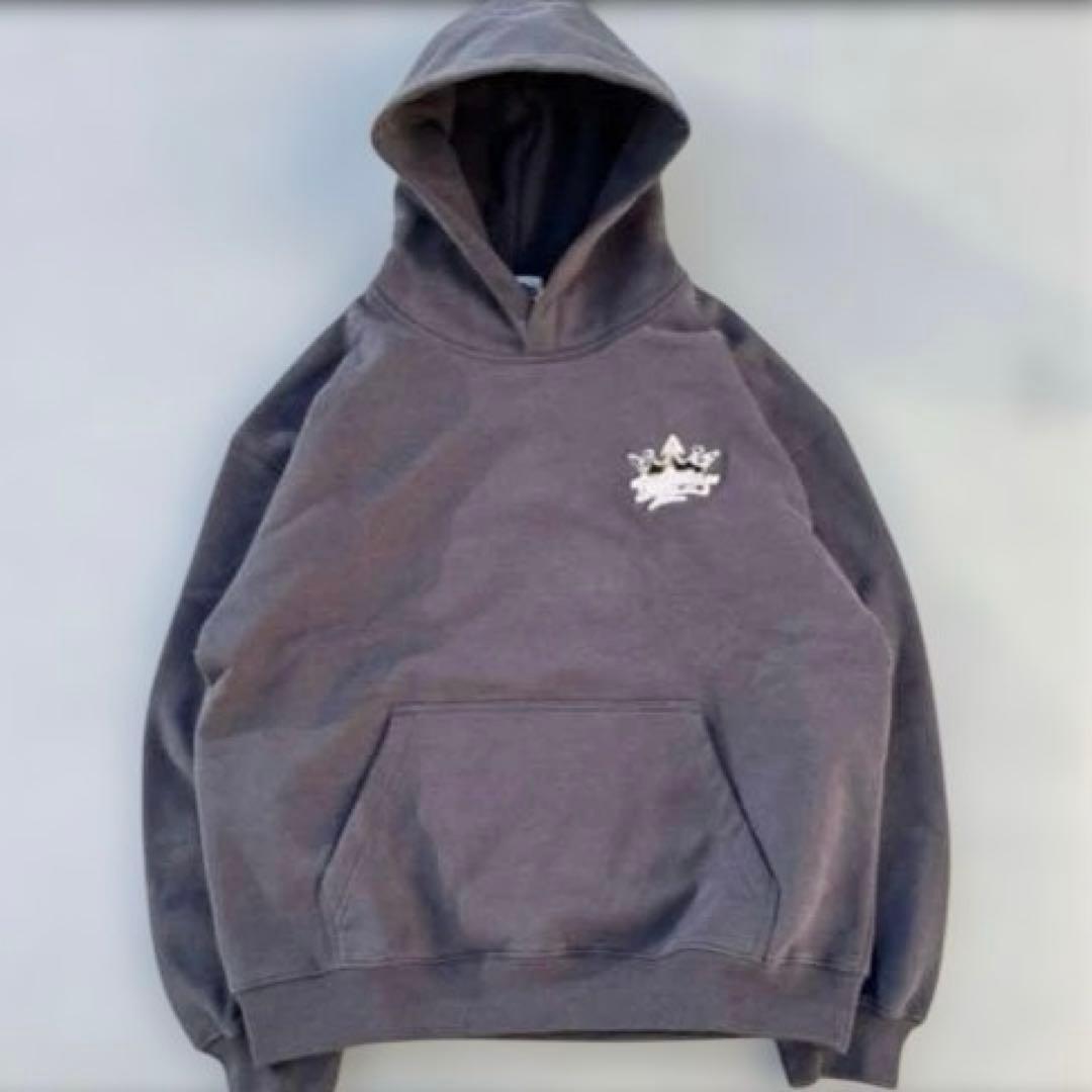 9090 King Logo Assort Hoodie ヒョウ柄 - メルカリ