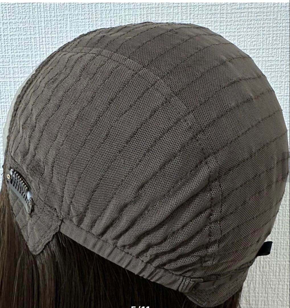 百合子ウィッグ 1点物 スキンタイプ 未カット50センチ Mサイズ