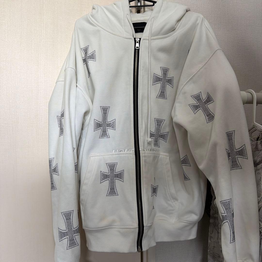 unknown十字架パーカー クロスパーカー ホワイト 白 - メルカリ