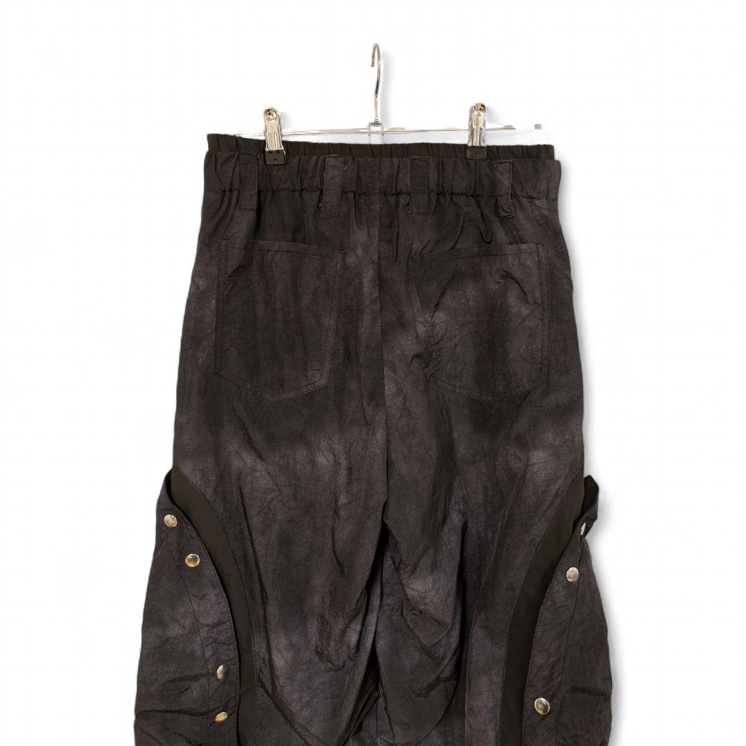 GRANCY】ボタンレイヤードデザインナイロンパンツ - メルカリ