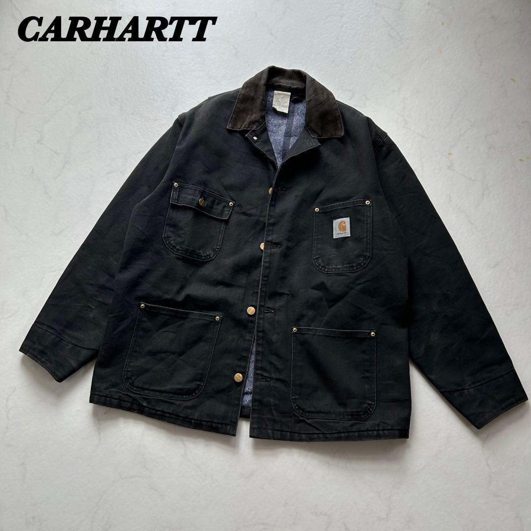 80s 星タグ】カーハート ミシガンチョアコート CB105 42 黒 - メルカリ