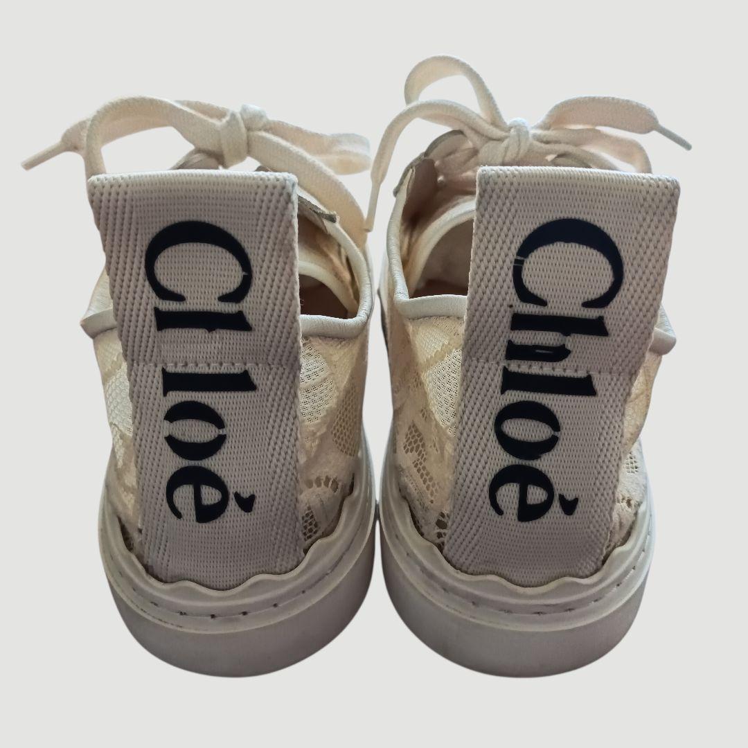 Chloe クロエ スニーカー レディース レース 24.5cm