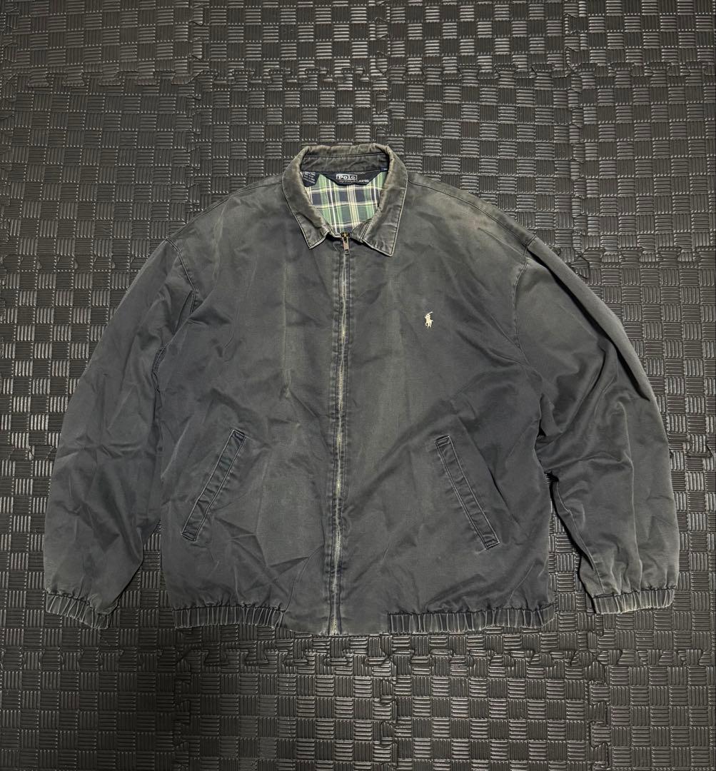 90sPolo by Ralph Lauren ジャケット ブラック Vintage 90S Polo Ralph Lauren PRL Black Harrington Basic Old Money