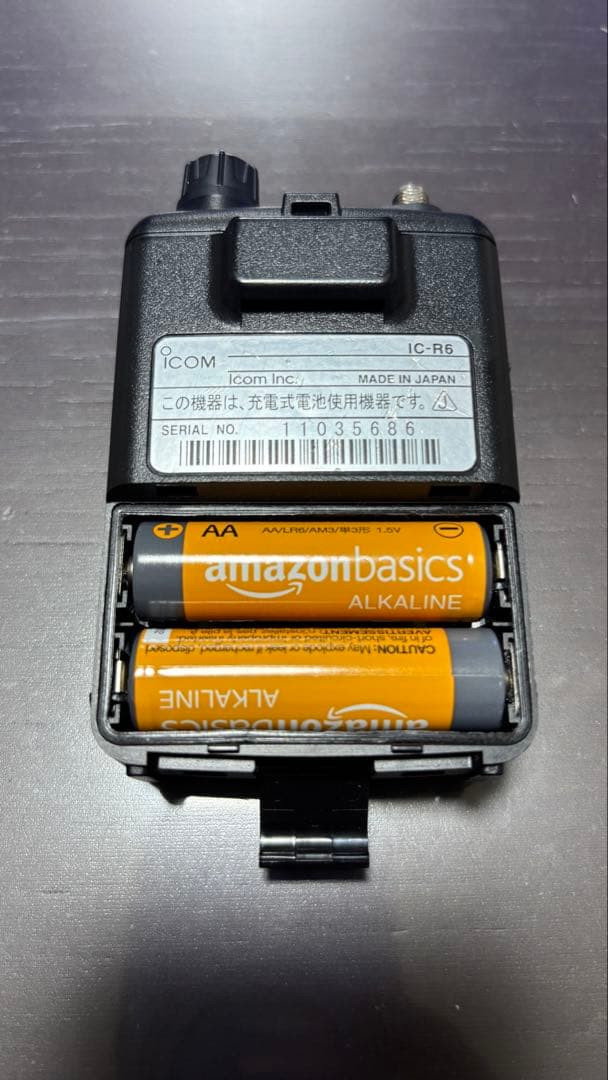 ICOM IC-R6 広帯域ハンディレシーバー CS-R6、OPC-478UC付 - メルカリ