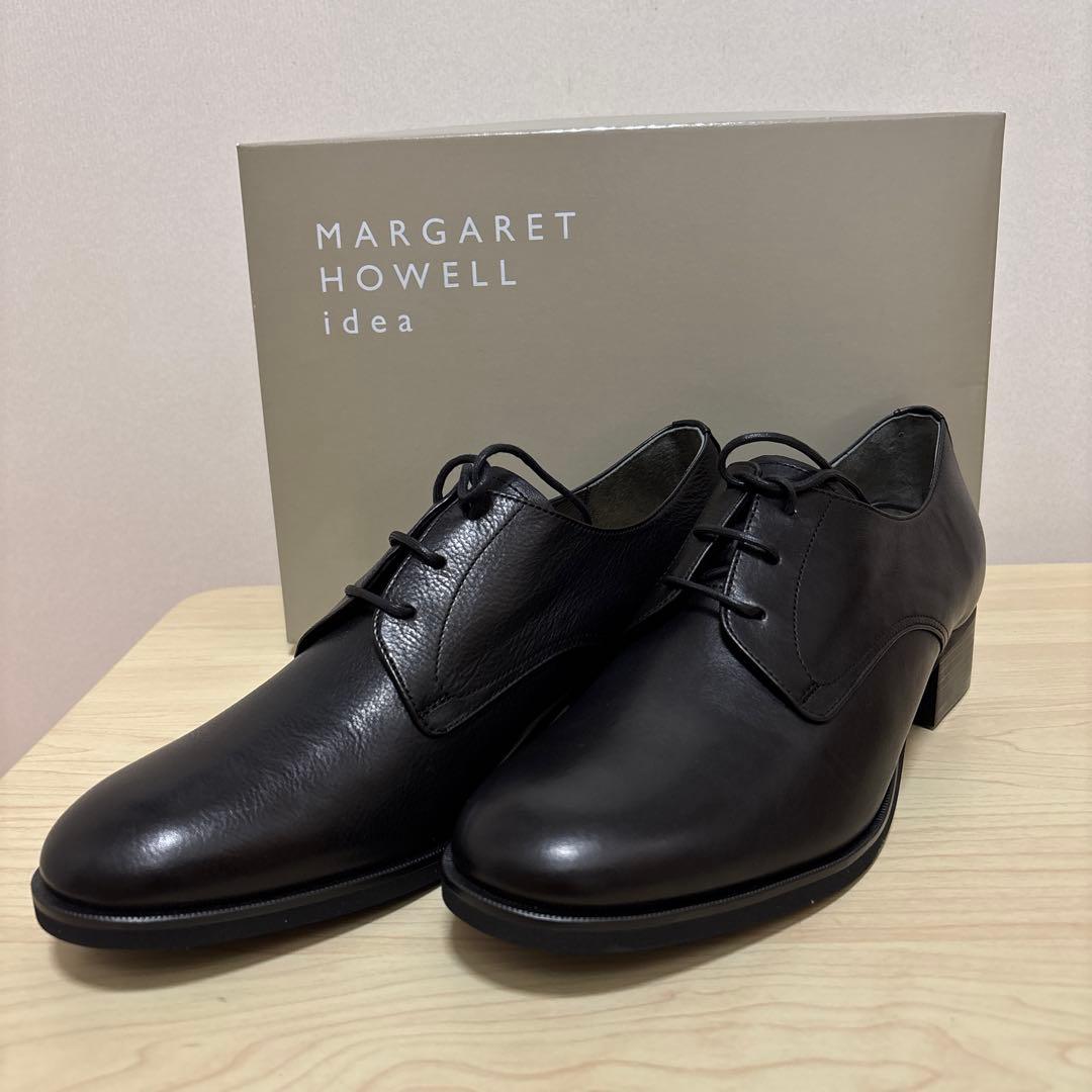 MARGARET HOWELL idea ブラックレザーシューズ MARGARET HOWELL idea ブラック レザースニーカー - メルカリ