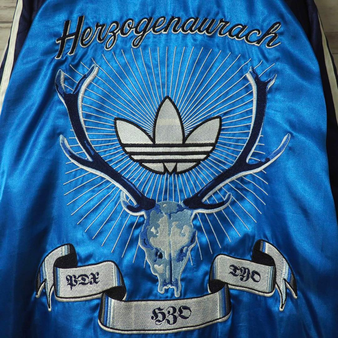 Adidas Originals 08AW スカルボーン刺繍スカジャン-Bl/S - メルカリ