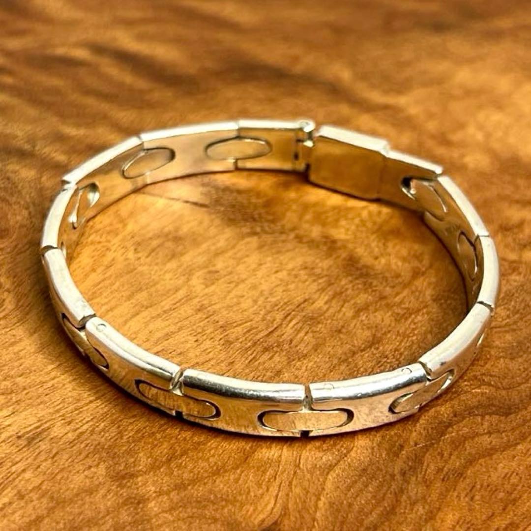 メキシコ ヴィンテージ シルバー モダンヘビー ブレスレット MEXICO925 メキシコ製 MEXICO ヴィンテージ HEAVY チェーンブレスレット 925 | unune