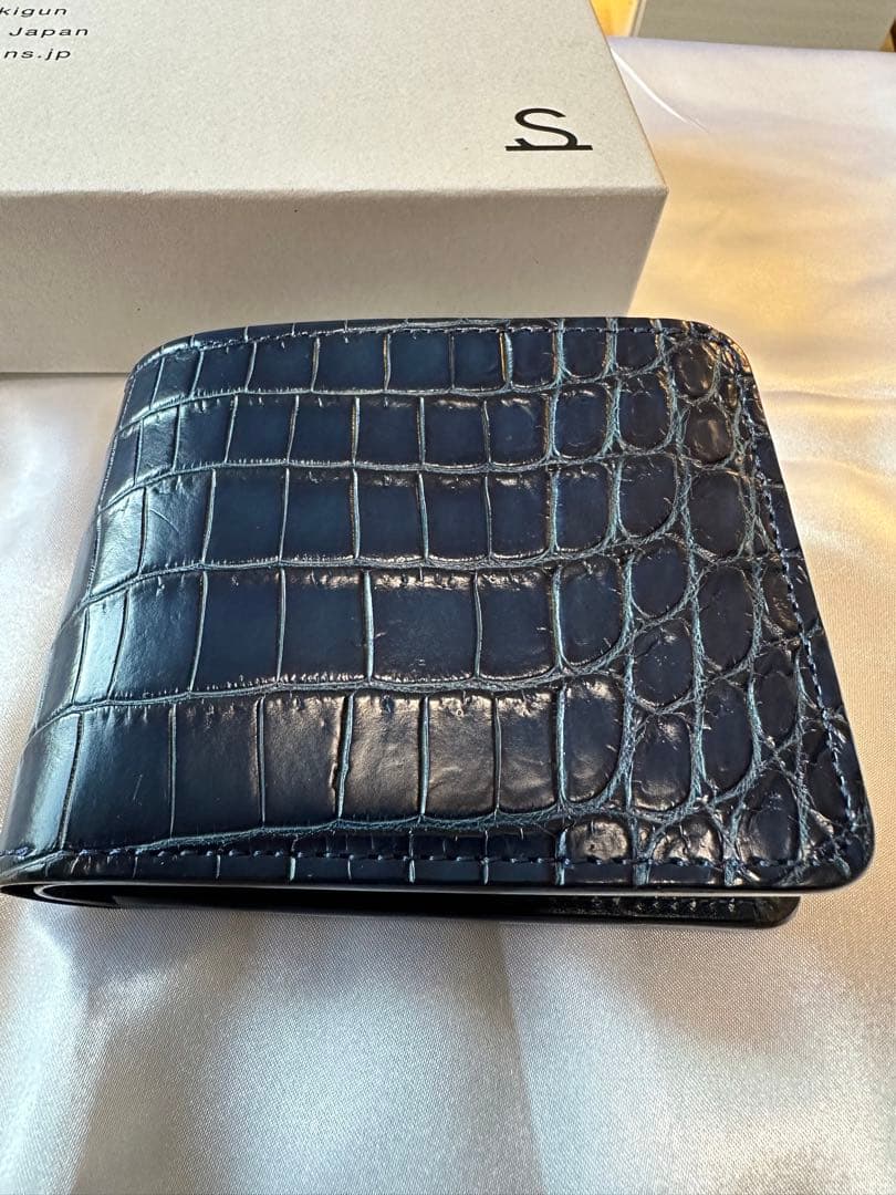 貴重 WILDSWANS 藍染クロコダイル グラウンダー ワイルドスワンズ グラウンダー 藍染ヌメクロコ｜Yahoo!フリマ（旧