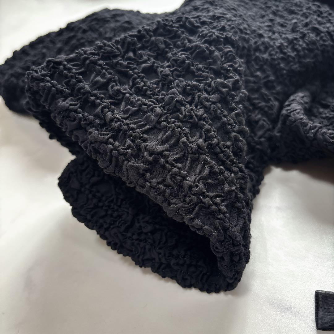 25SS 新品タグ付 パメオポーズ ギャザリングパフミニドレス ワンピース