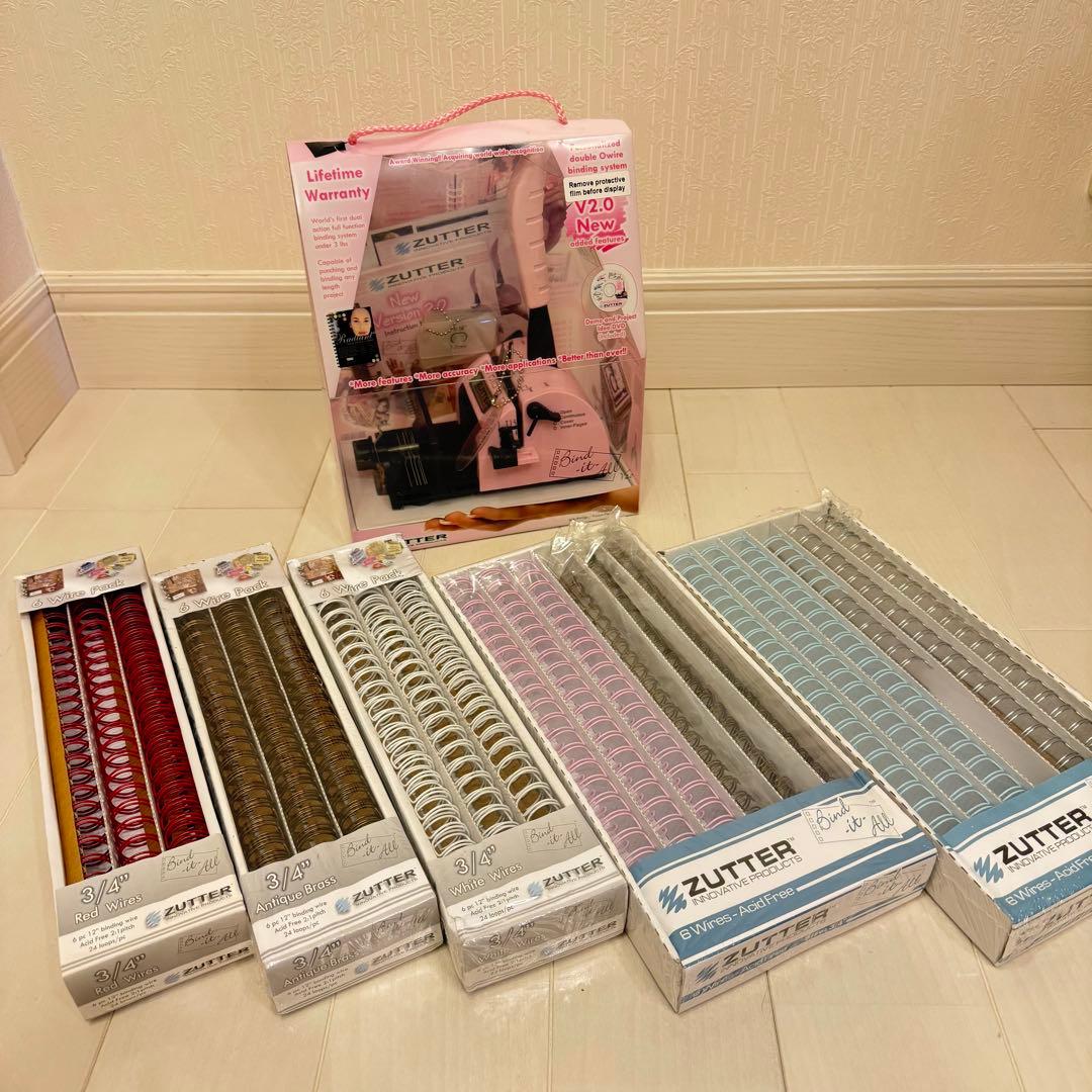 美品ZUTTER Bind-it-All バインディングワイヤーBook セット ザッターのスパイラル製本マシン、バインド・イット・オールの使い方