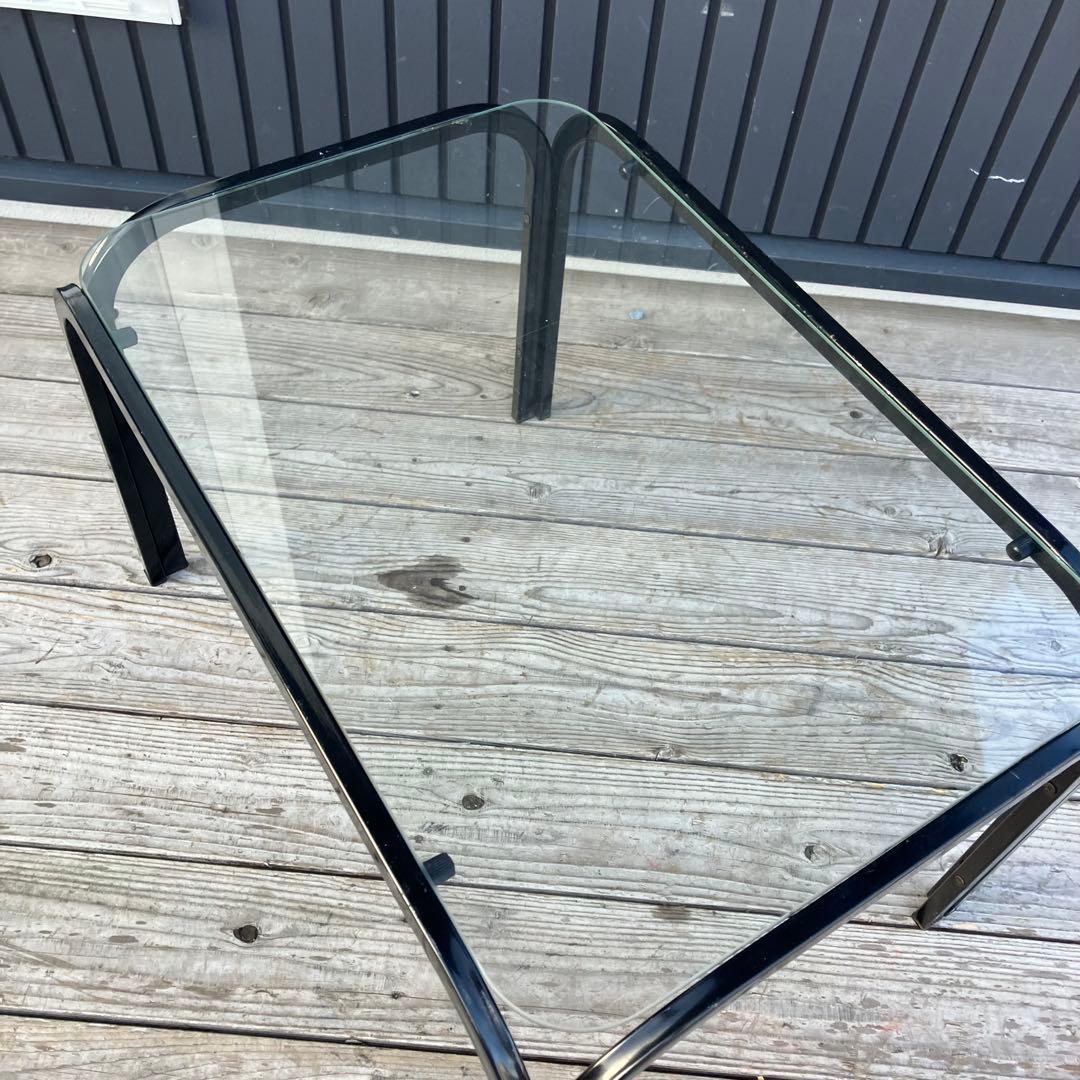 昭和レトロ ミッドセンチュリー アイアンフレームセンターテーブル