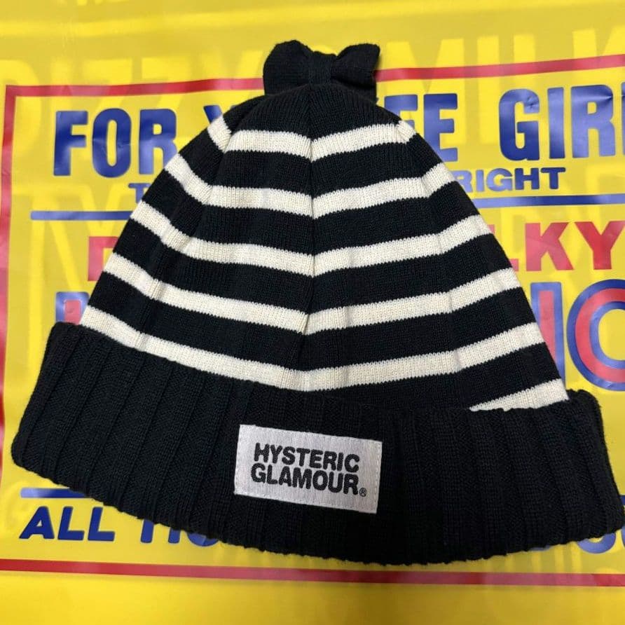 ヒステリックグラマー 刺繍 黒 ニット帽 ベア - メルカリ