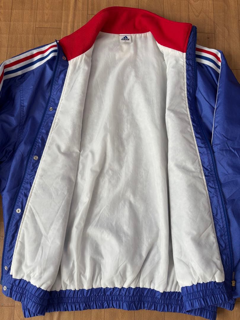 adidas デサント製 横浜マリノス ナイロンブルゾン 80〜90sビンテージ