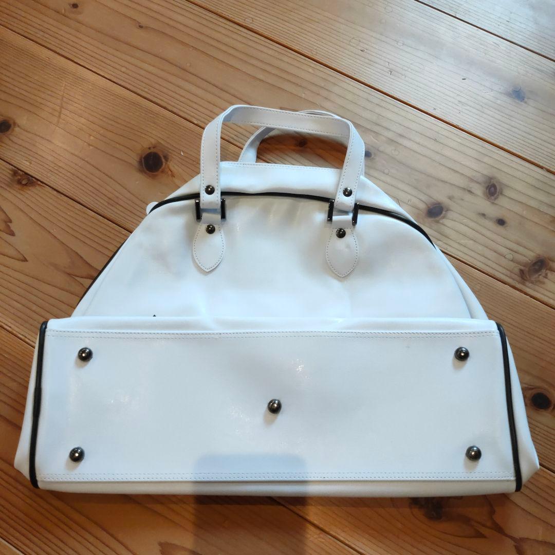 Von Dutch ボンダッチ ボストンバッグ ホワイト ハンドバッグ かばん