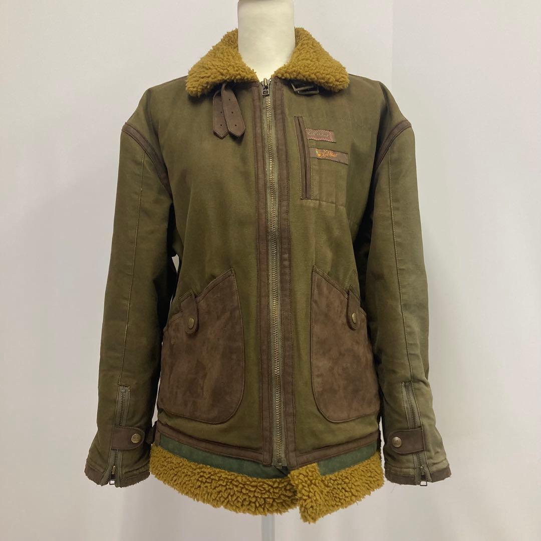 【年代物】 Karl Helmut B-3 フライトジャケット M 直営店限定！ リアルムートンを使用した『B-3ジャケット』 ｜ HOUSTON-BOOK