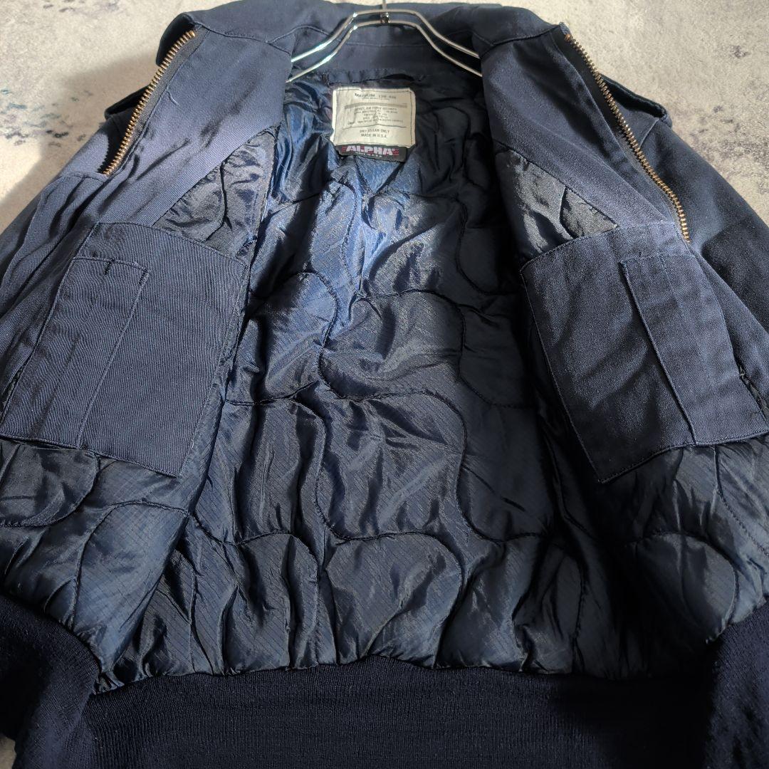 80s ALPHA アルファ セキュリティジャケット A-2 USA製 短丈 - メルカリ