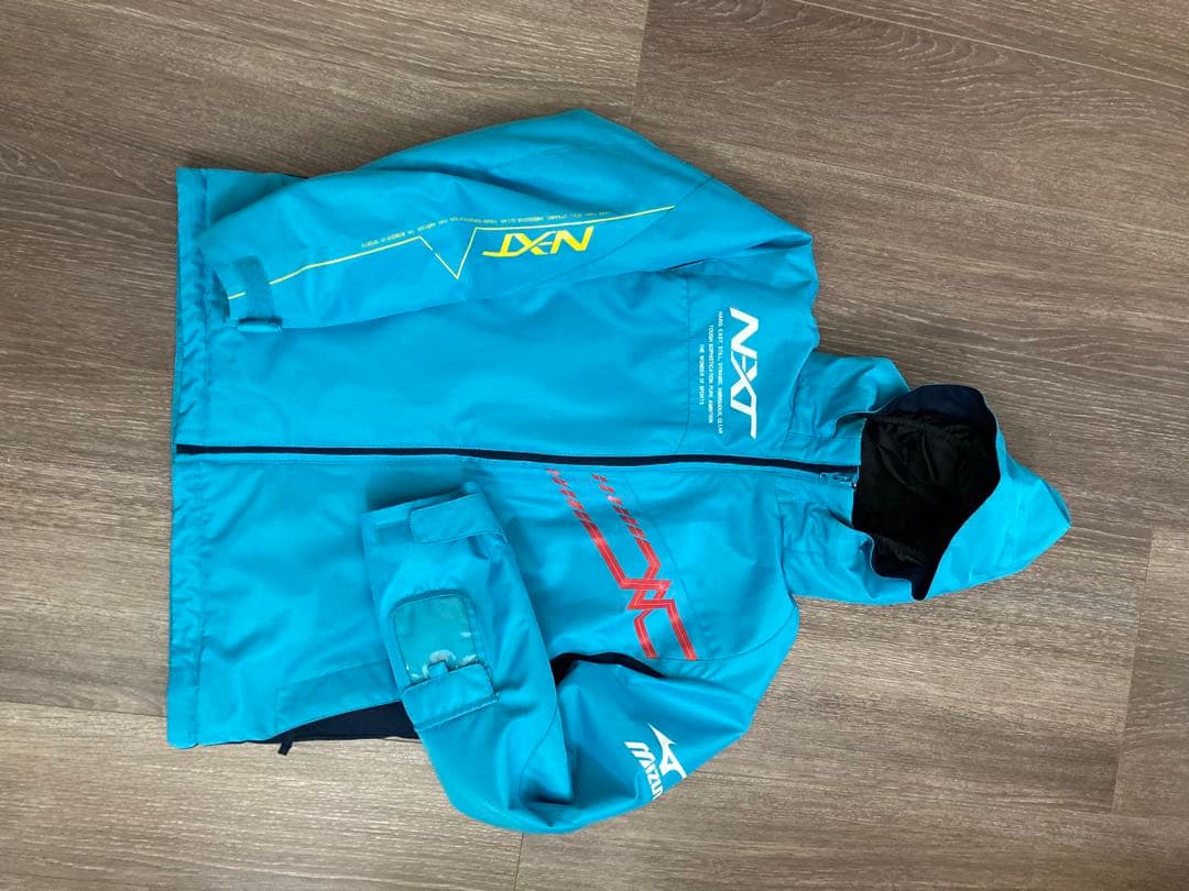 Mizuno スキーウェア上下160青 - メルカリ