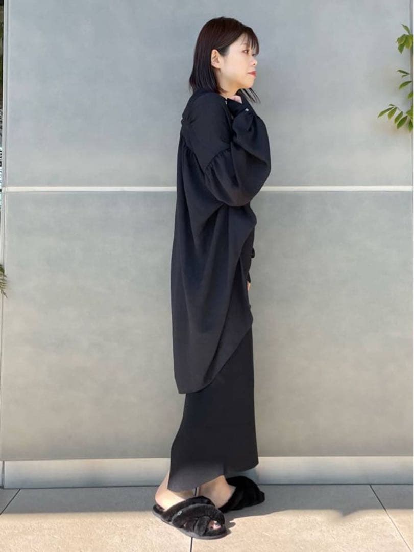 極美品 Chaos カオス リマノス ギャザーブラウス シアー オーバー