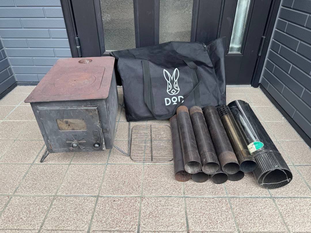 はじめての薪ちゃん　廃盤　DOD 薪ストーブ 収納バッグ付き DOD(ディーオーディー) 薪ストーブ はじめてのまきちゃん MS1-486