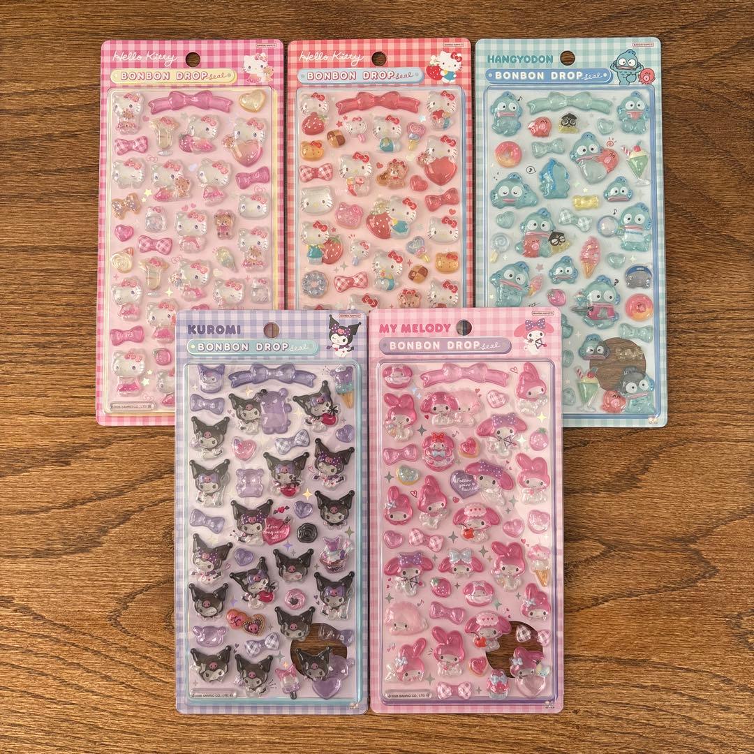 【正規品】　サンリオ　第2弾　ボンボンドロップシール　5種セット 楽天市場】【第二弾】サンスター文具 ボンボンドロップシール サンリオ