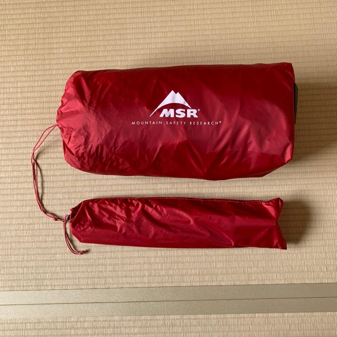 【大幅値下げ中】【MSR】ELIXIR 2（2人用、レッド×オリーブ） エムエスアール MSR エリクサー2 Elixir2 V2 2人用 テント フット