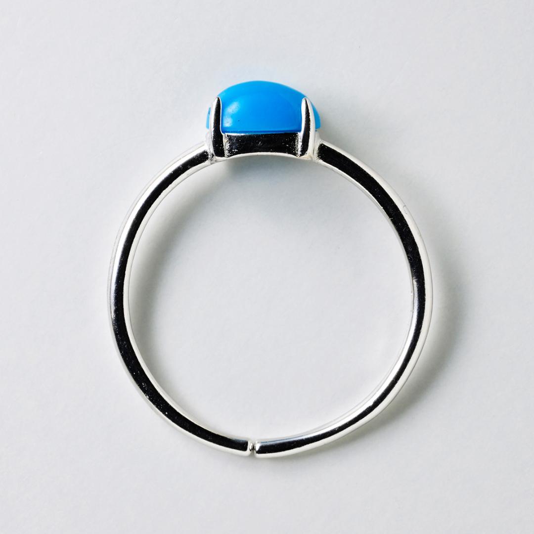 ターコイズ(スリーピングビューティー) のリング フリーサイズSV925