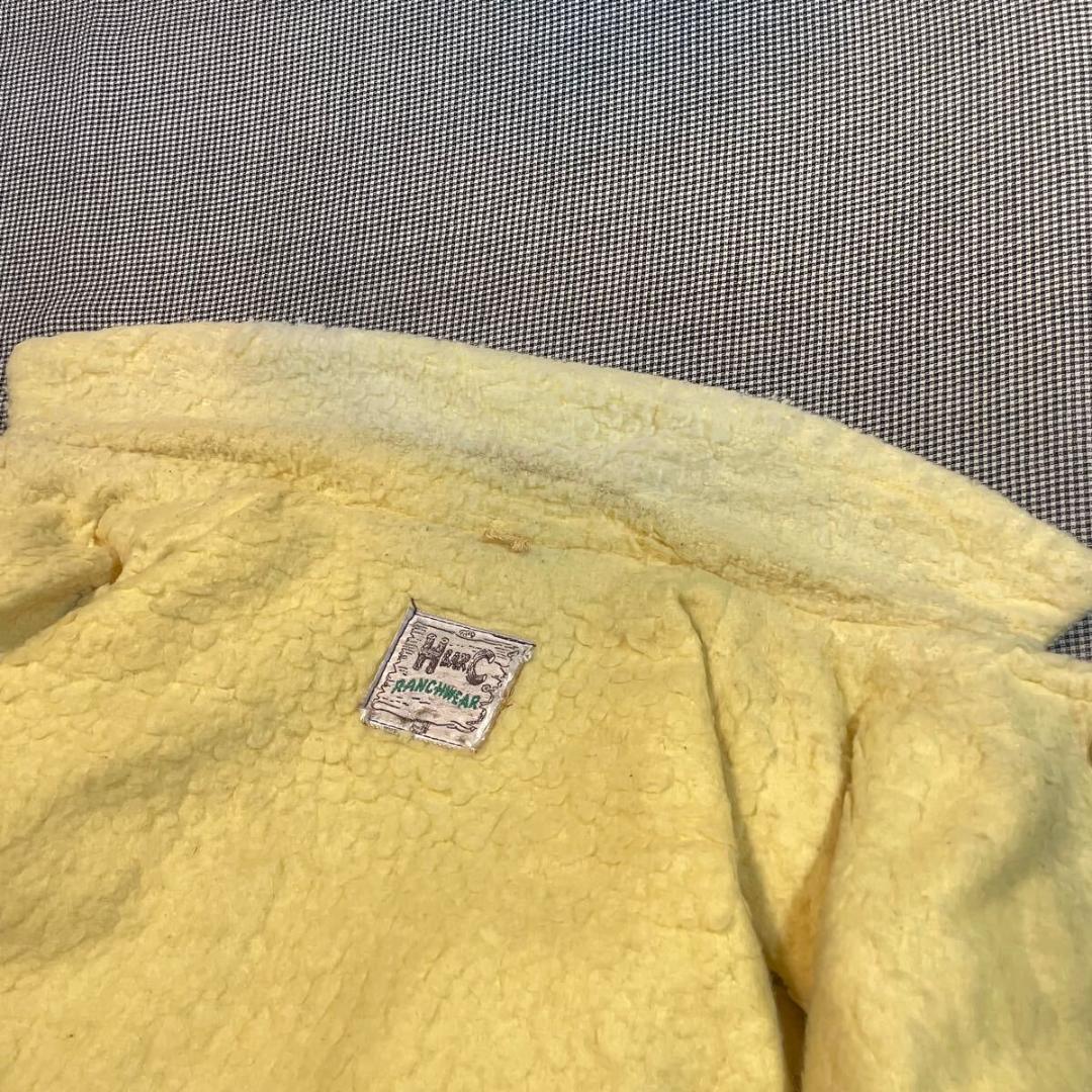 50s H BAR C ランチコート 裏ボアジャケット エイチバーシー 50年代