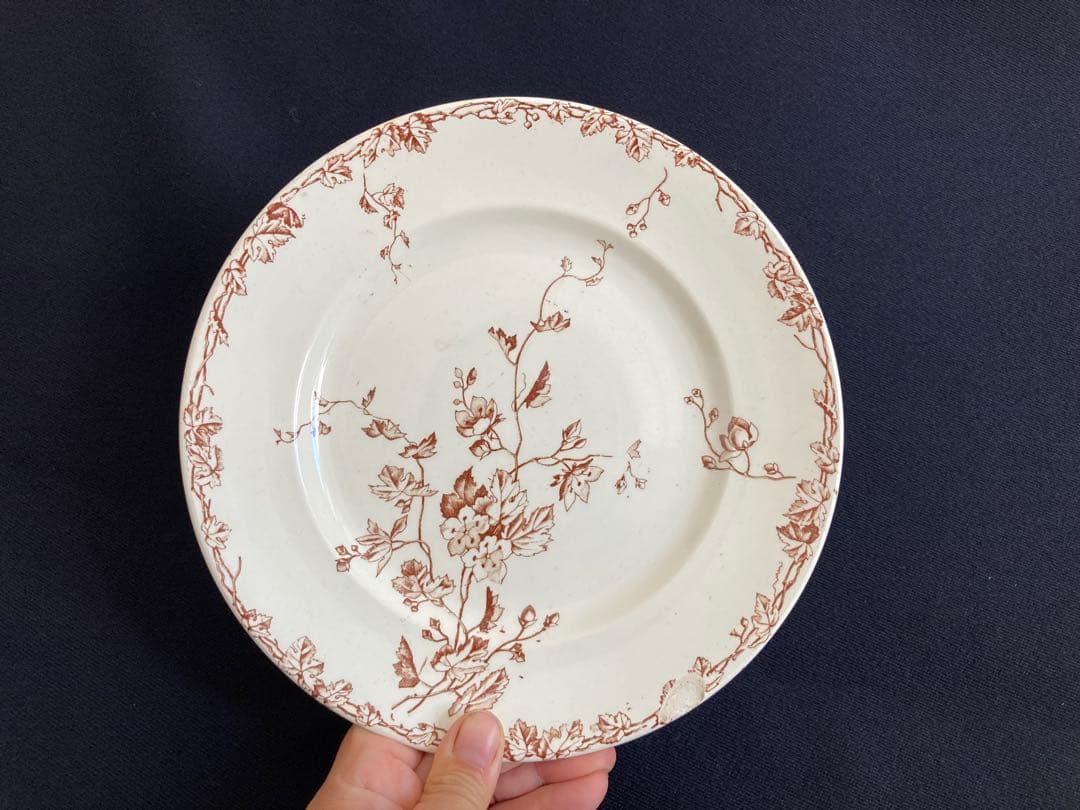 リュネビル窯 コンポティエ フランスアンティーク ディネット コンポティエ おそらく リュネビル フランス アンティーク