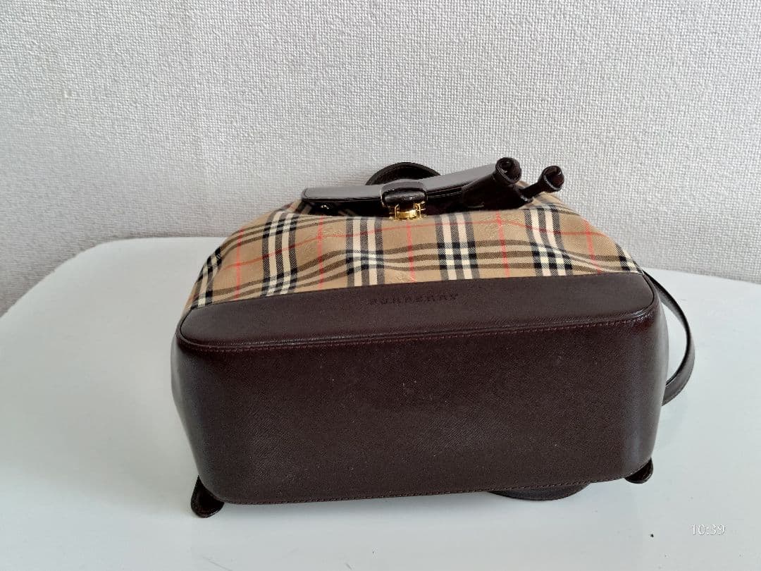 《超美品》バーバリー　リュック　BURBERRY　シャドウホース　ノバチェック