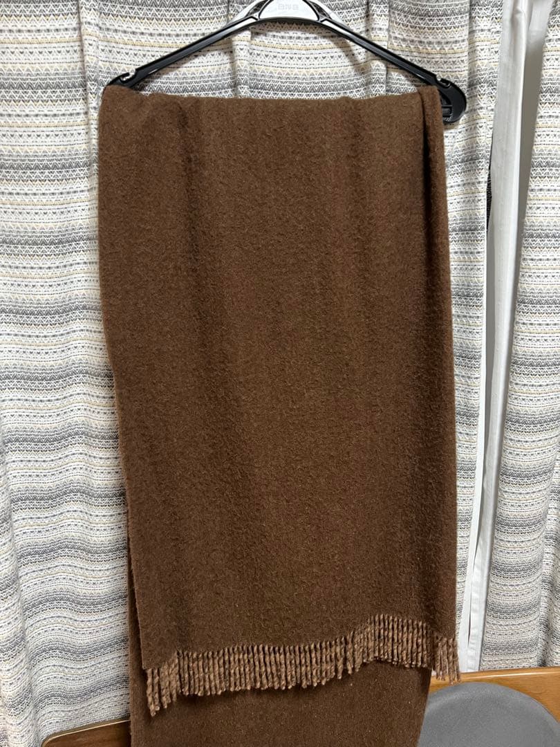 inoue brothers 大判 ストール ベビー アルパカ 茶 THE INOUE BROTHERS（ザイノウエブラザーズ） マフラー 「THE INOUE
