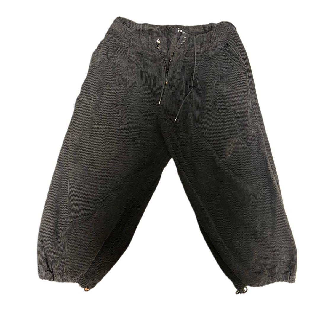 sillage コーディロイパンツ Sillage CIRCULAR PANTS CORDUROY BLACK – NCNR ONLINE STORE