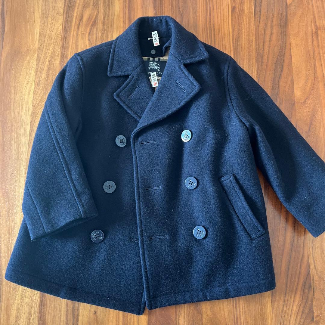 BURBERRY キッズ　ピーコート　ネイビー　110 ウール ピーコート (ネイビー) - メンズ, ウール | Burberry®公式サイト