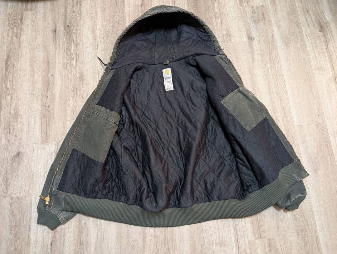 CarHartt 【神フェード＆神カラー】アクティブジャケット モスグリーン